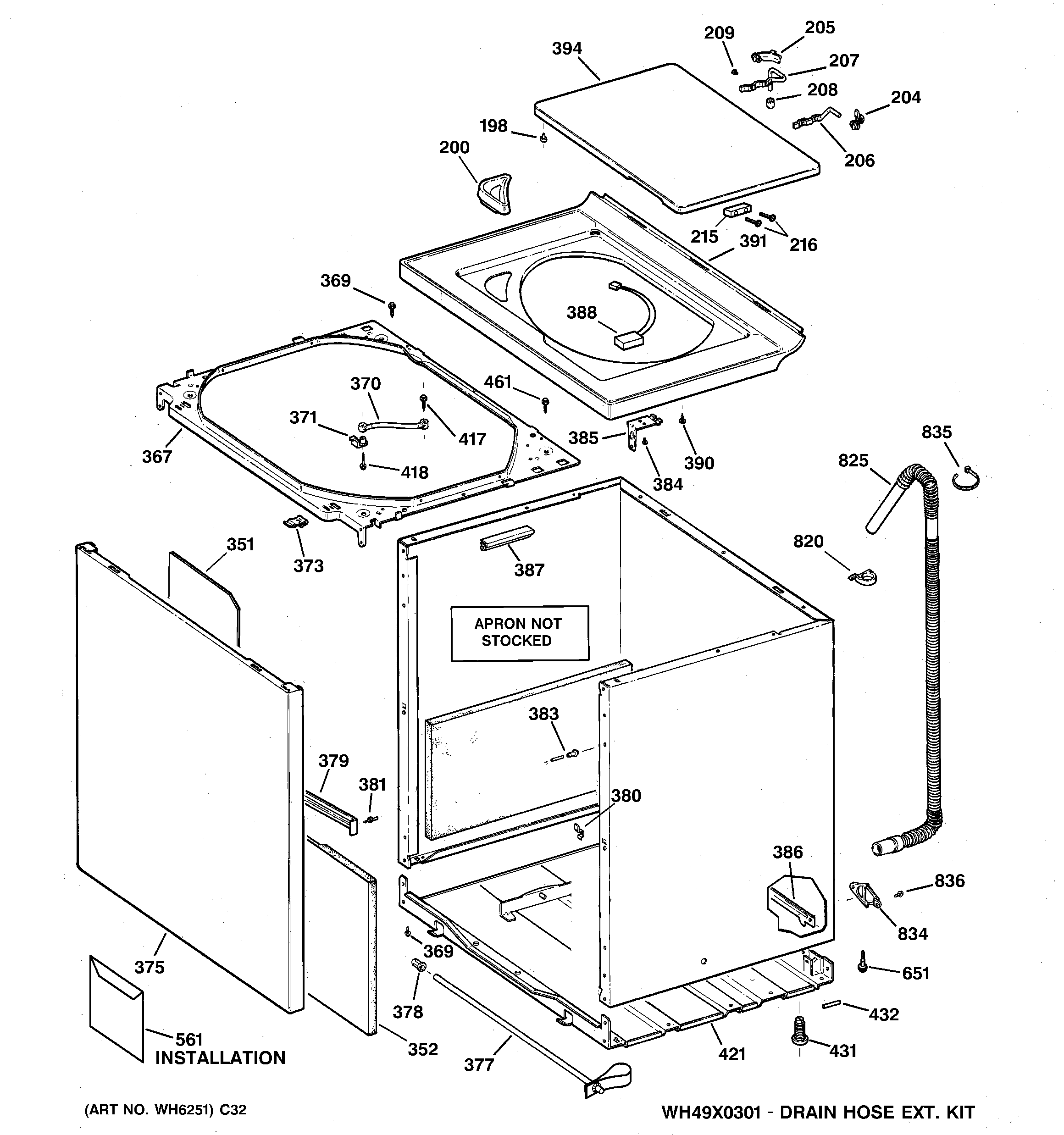 Cabinet, cover & front panel