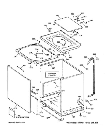 Cabinet, cover & front panel
