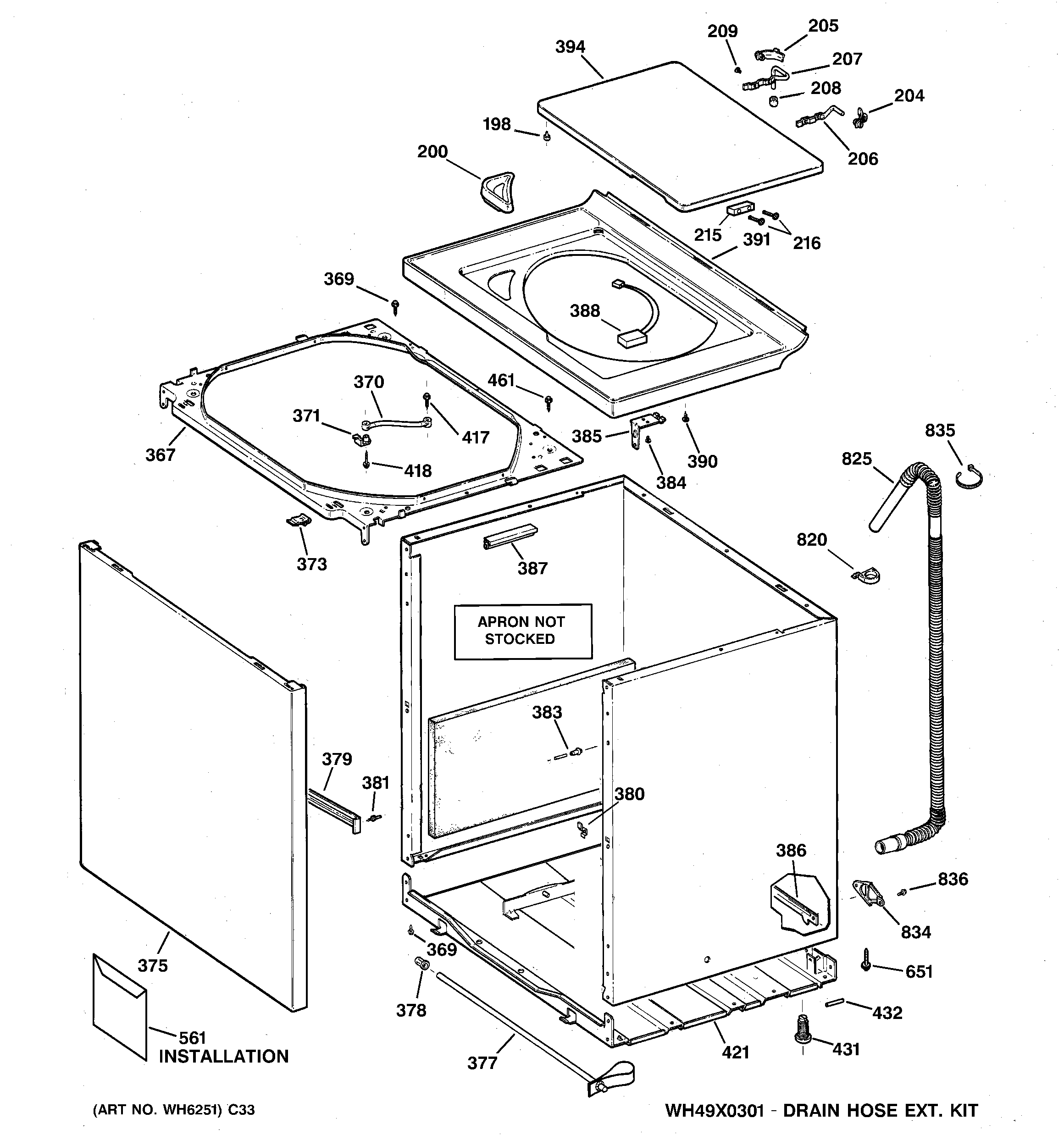 CABINET, COVER & FRONT PANEL