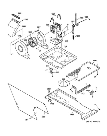 Dryer motor, blower & belt
