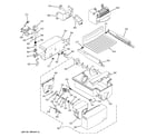 GE GSS25PSMFBS ice maker & dispenser diagram