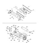 Backsplash, blower & motor assembly