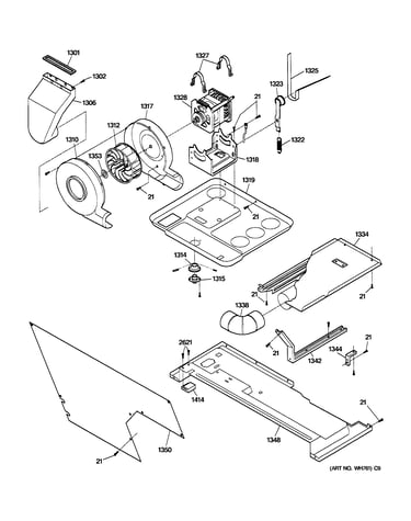 Dryer motor, blower & belt
