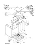 Washer lower cabinet & top