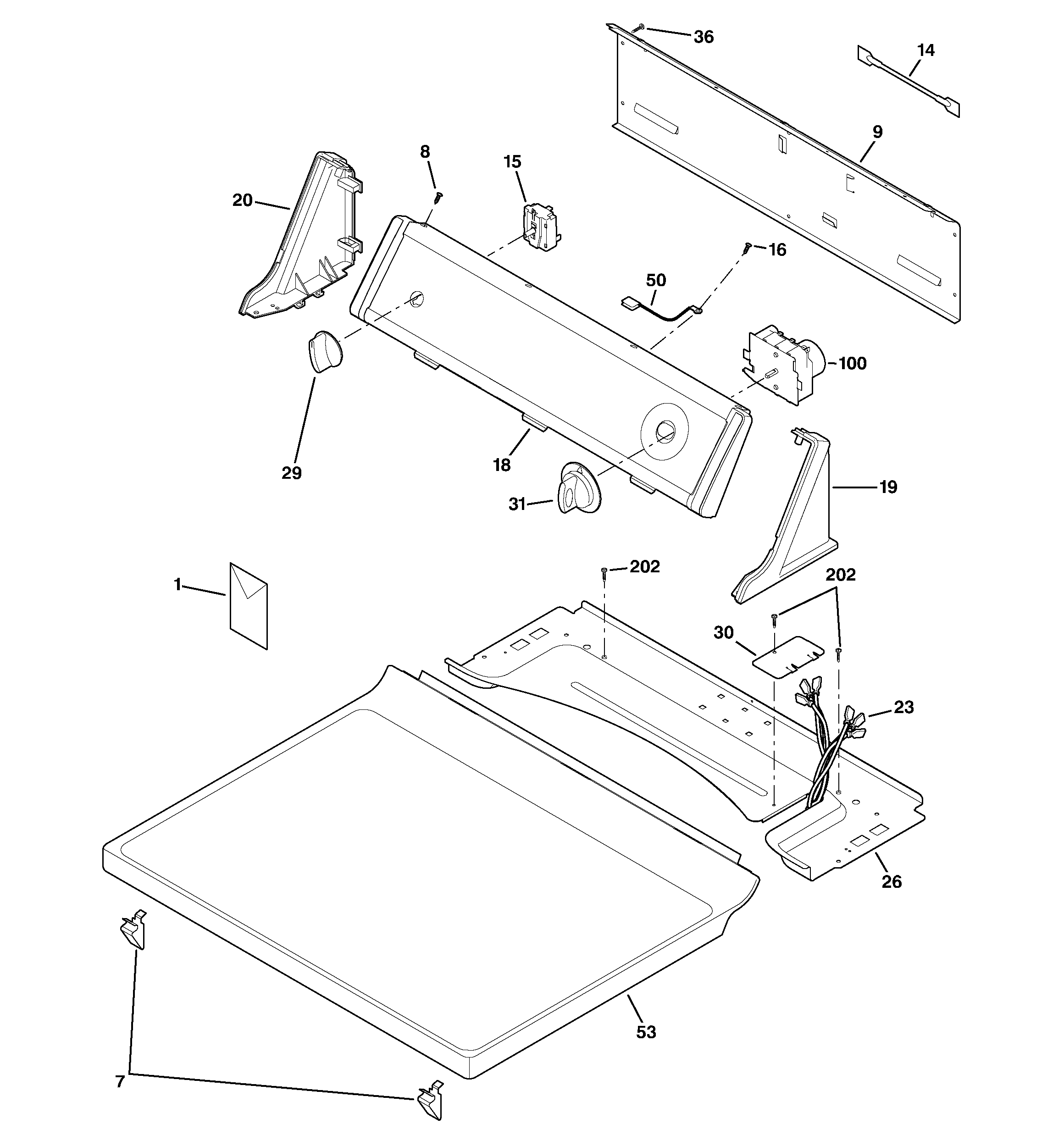 CONTROLS & TOP PANEL