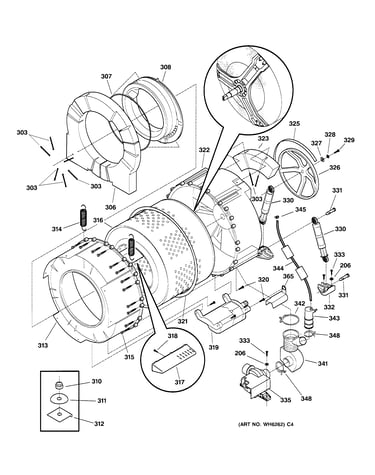 Tub & motor
