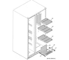 GE GSS25XSPABS freezer shelves diagram