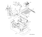 GE PCG23SHMHFBS ice maker & dispenser diagram