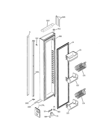 Freezer door