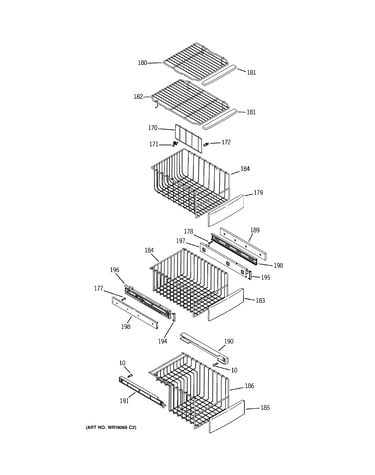Freezer shelves
