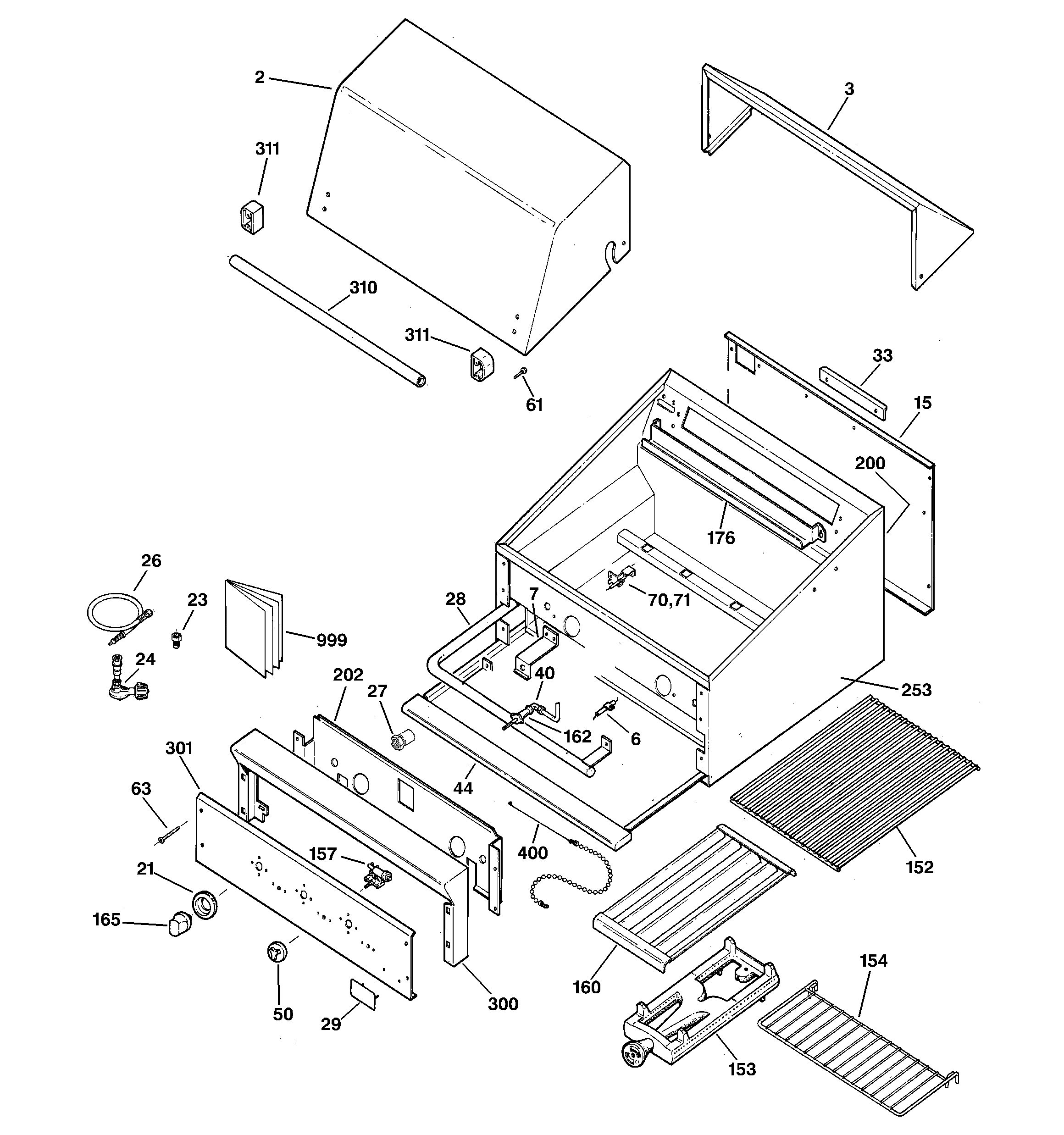 Gas grill parts