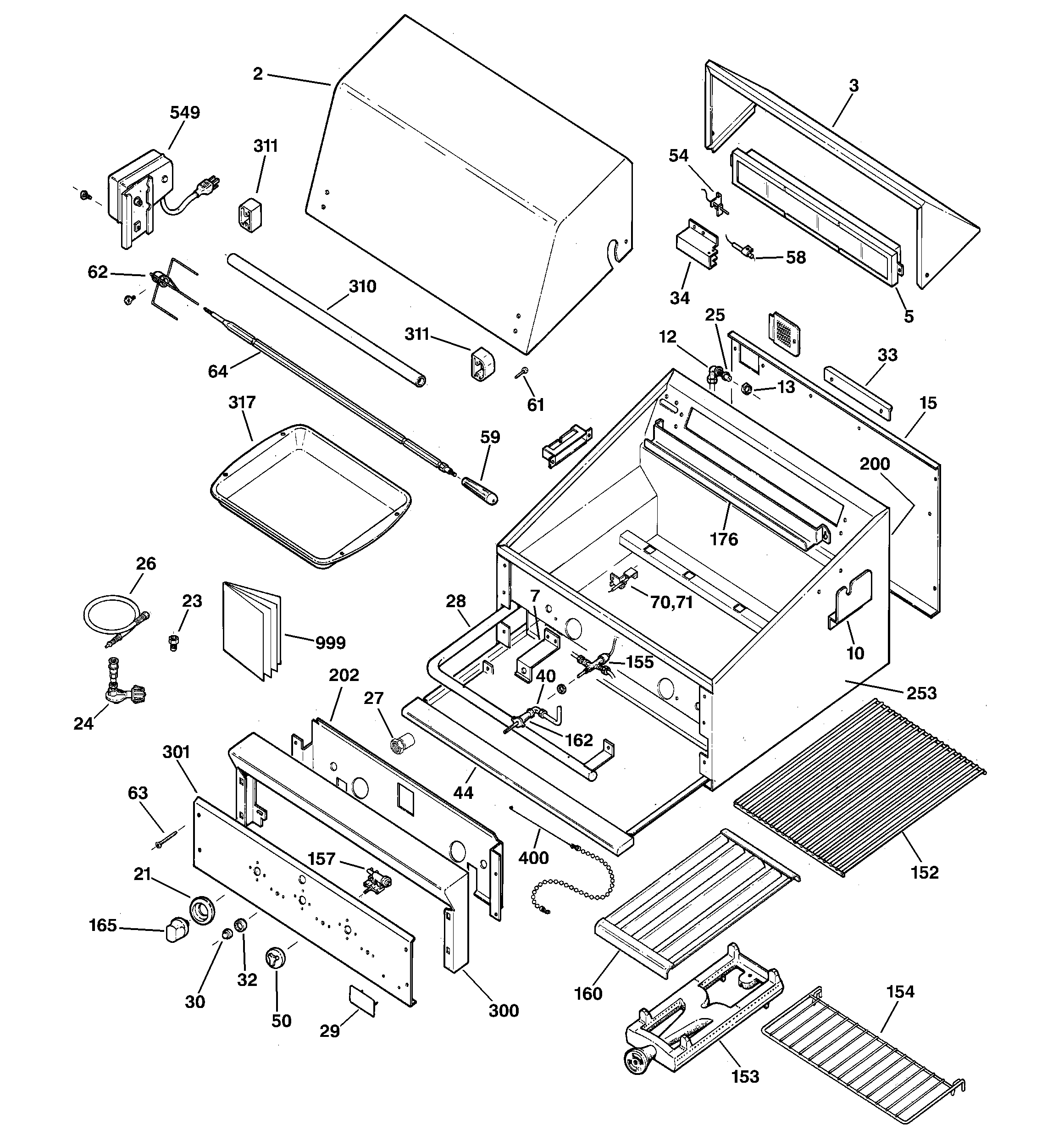 Gas grill parts