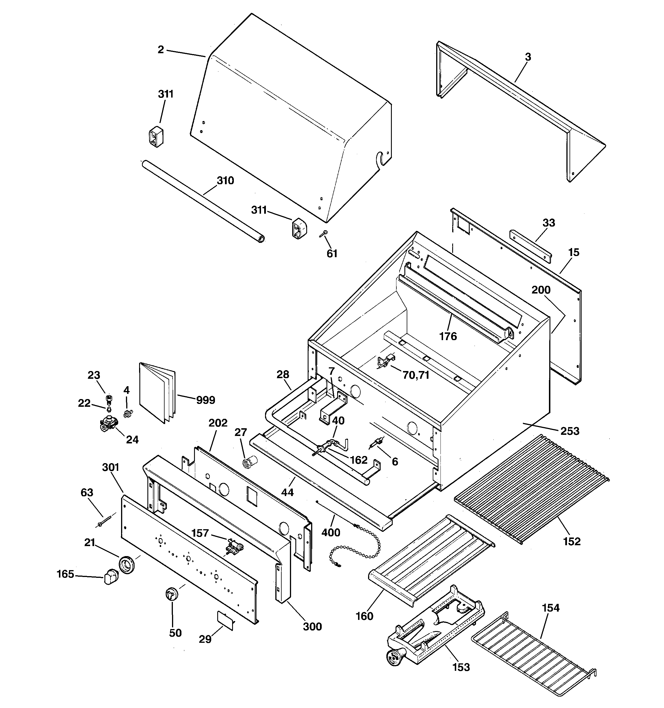 Gas grill parts