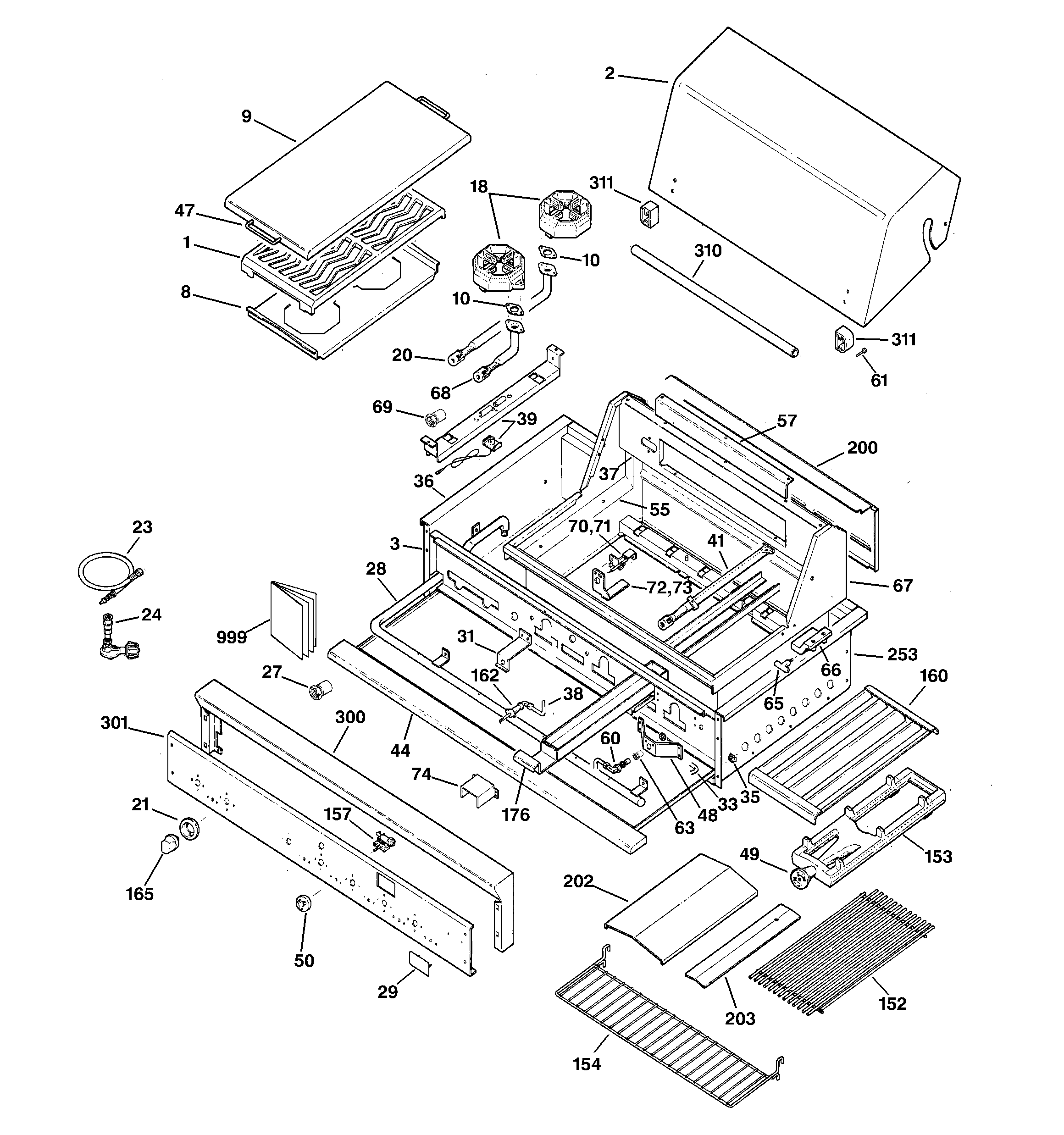 Gas grill parts