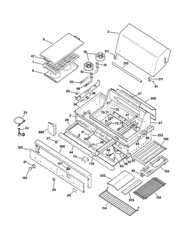 Gas grill parts
