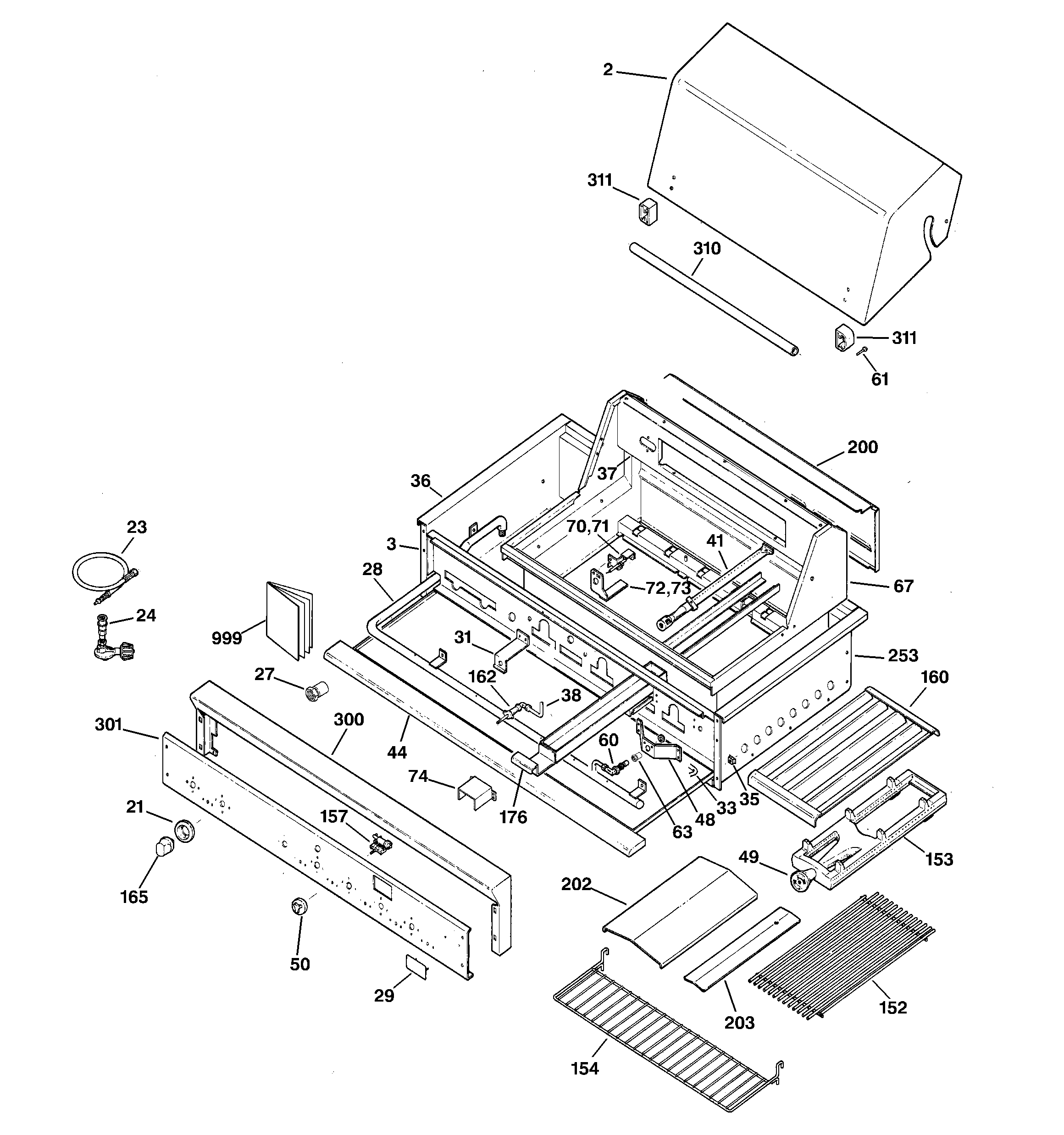Gas grill parts