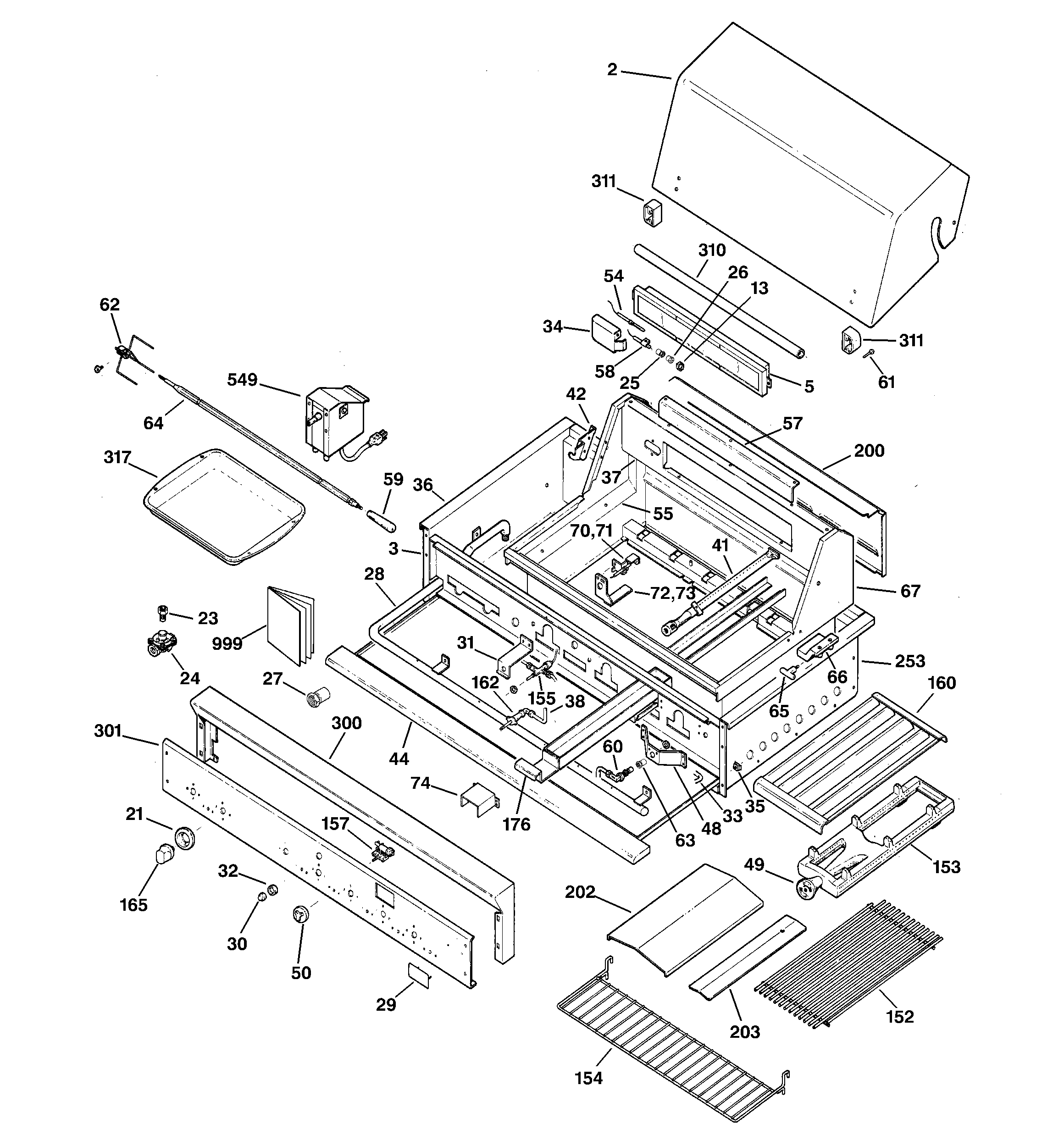 Gas grill parts