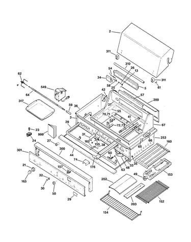 Gas grill parts