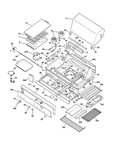 Gas grill parts