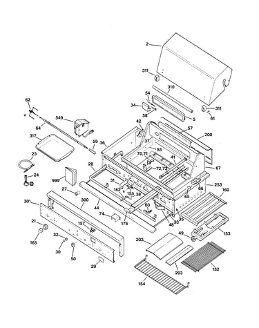 Gas grill parts