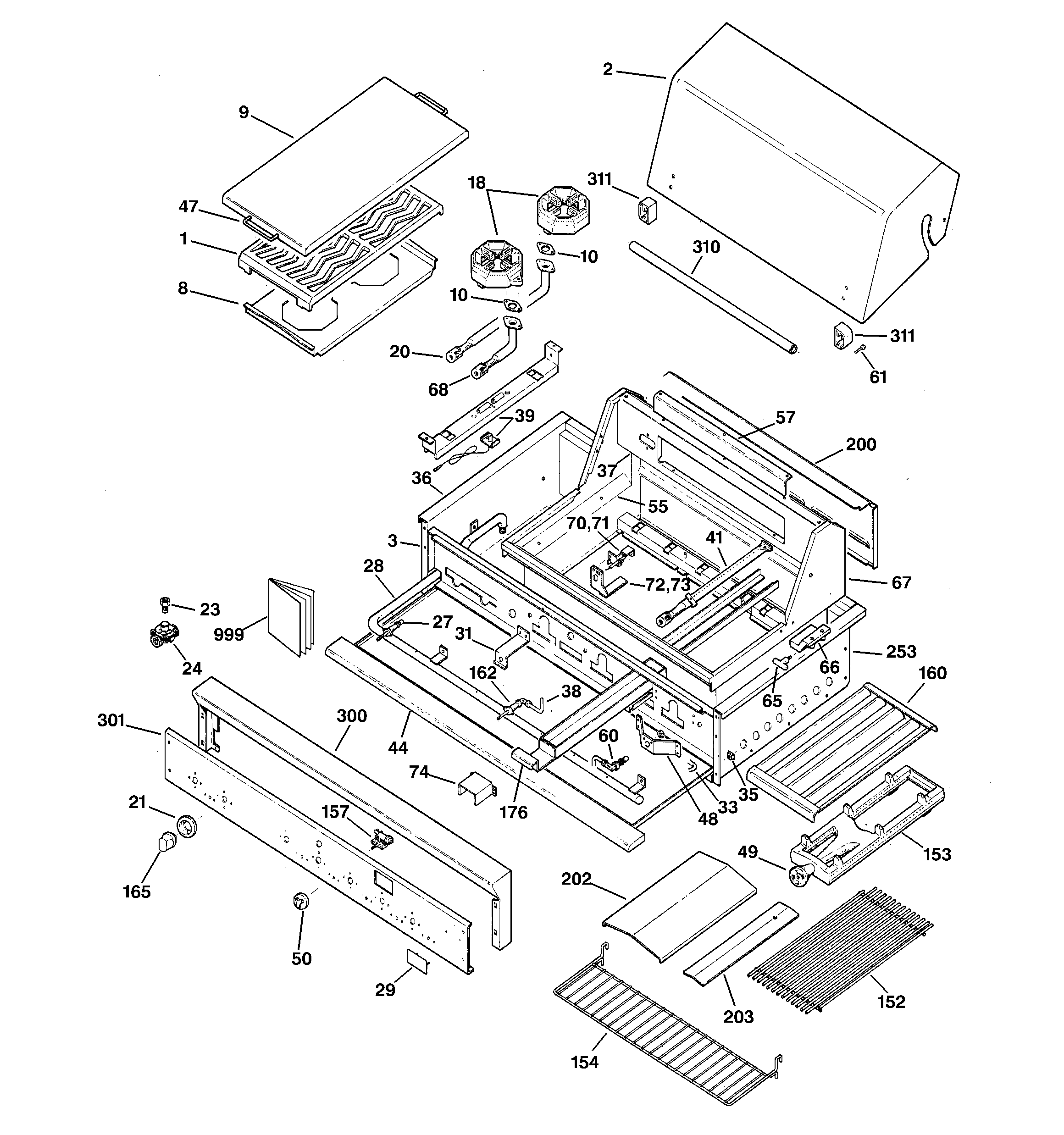 Gas grill parts