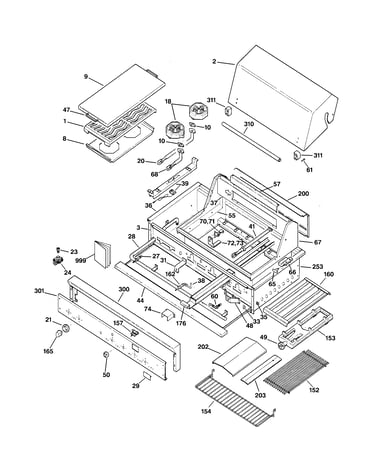 Gas grill parts