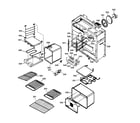 GE ZDP48N6DDSS oven assembly diagram
