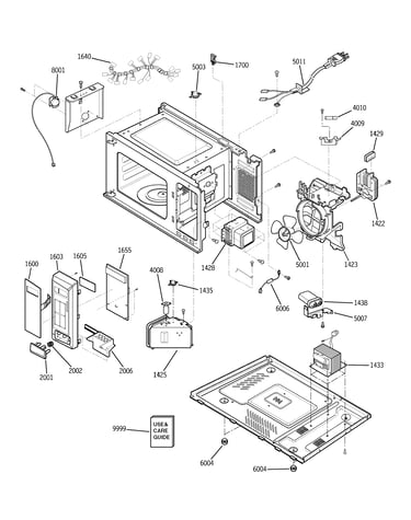 Control panel, body, base plate & s