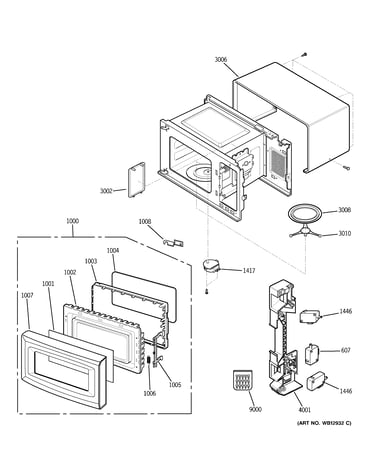 Oven, door & latch board parts