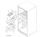 GE PTS22LHPARCC water filtration & dispenser diagram