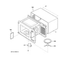 GE JES1656BH001 oven cavity diagram