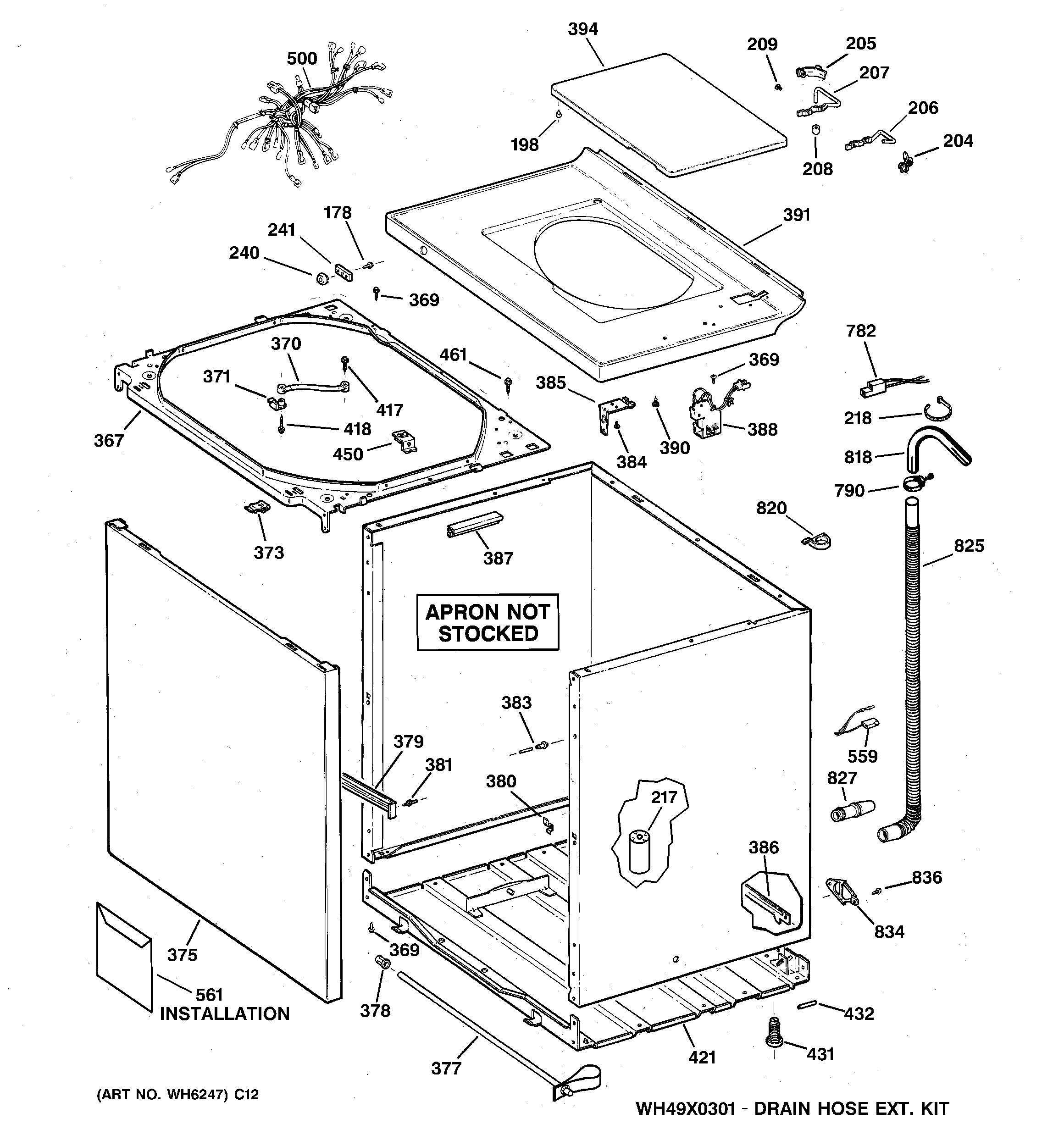 Cabinet, cover & front panel