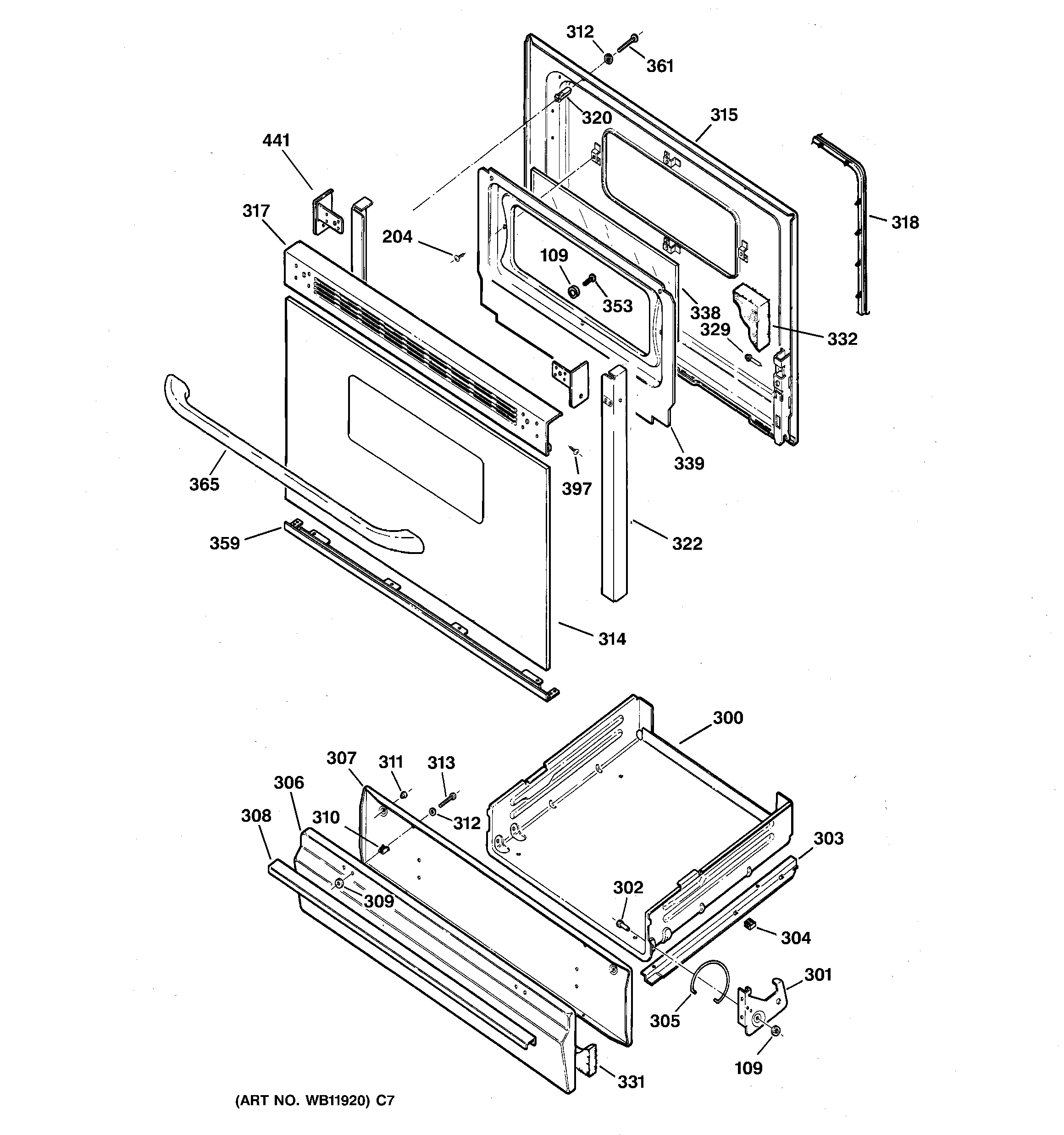 Door & drawer parts