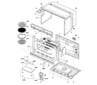 GE ZSC2000CWW03 oven cavity parts diagram