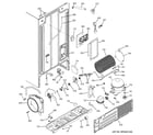 GE ESH25XGPACC sealed system &  mother board diagram