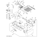 GE GSH22JFPACC ice maker & dispenser diagram