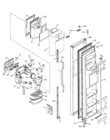 Freezer door