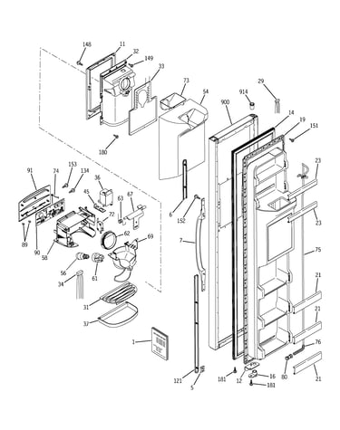 Freezer door
