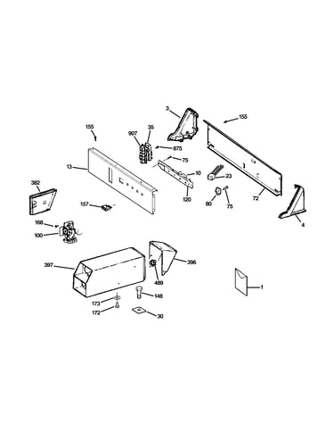 Control panel & coin box assembly