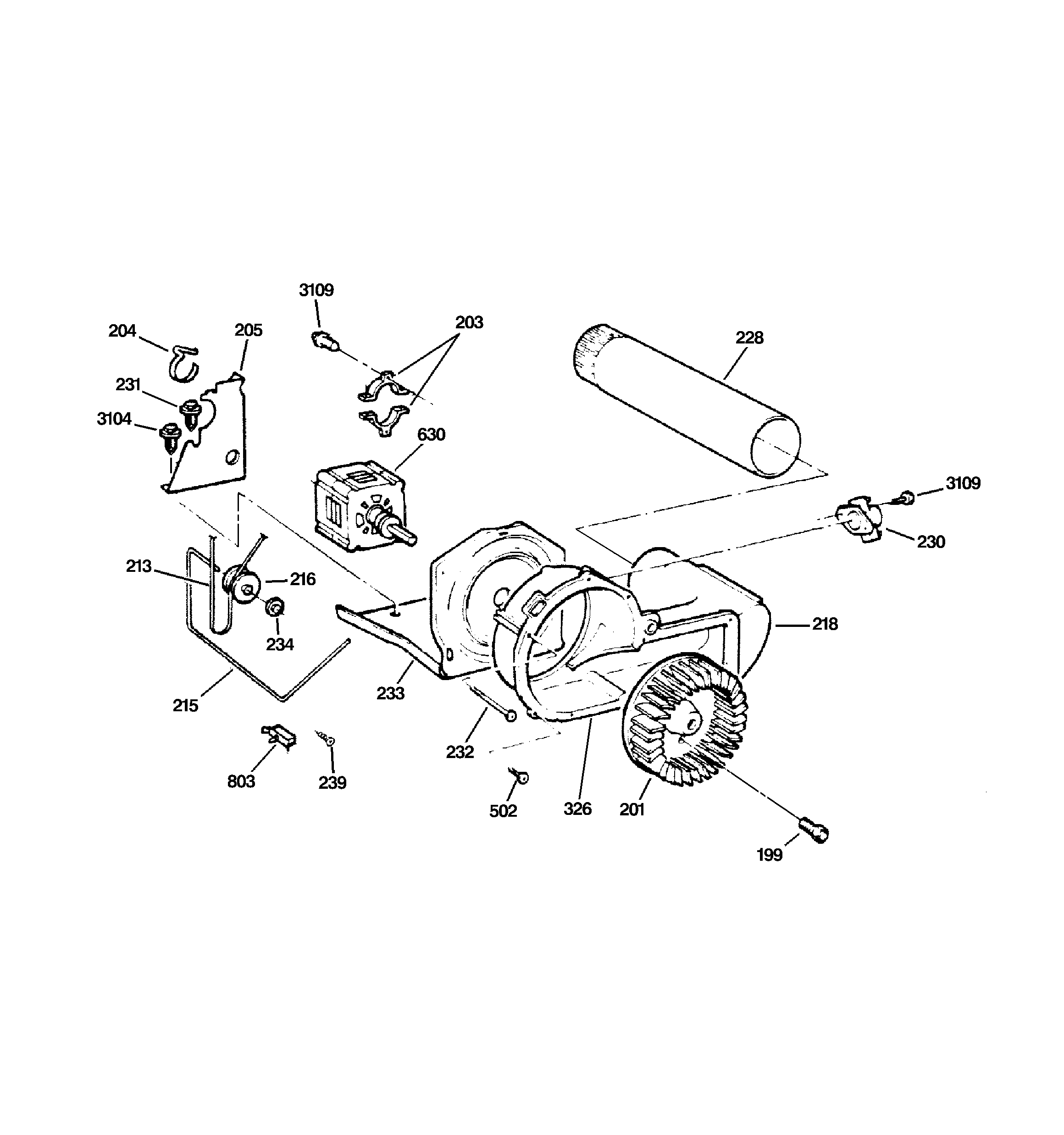 Blower & drive assembly