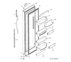 GE GCG21IEMHFWW fresh food door diagram