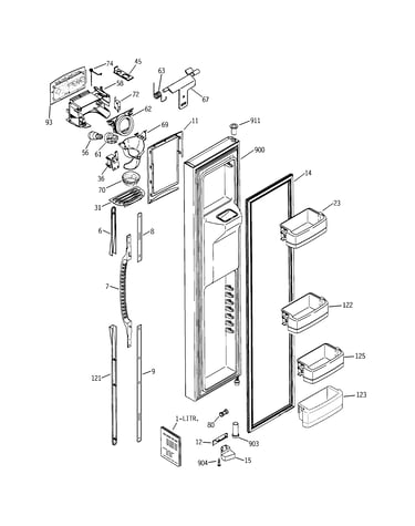 Freezer door