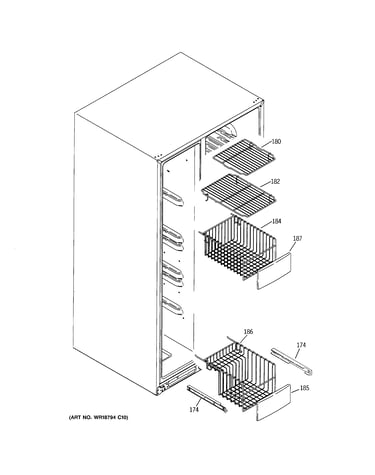 Freezer shelves
