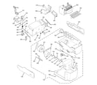 GE PSW26SGPASS ice maker & dispenser diagram
