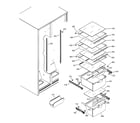 GE GST20IBPDWW fresh food shelves diagram