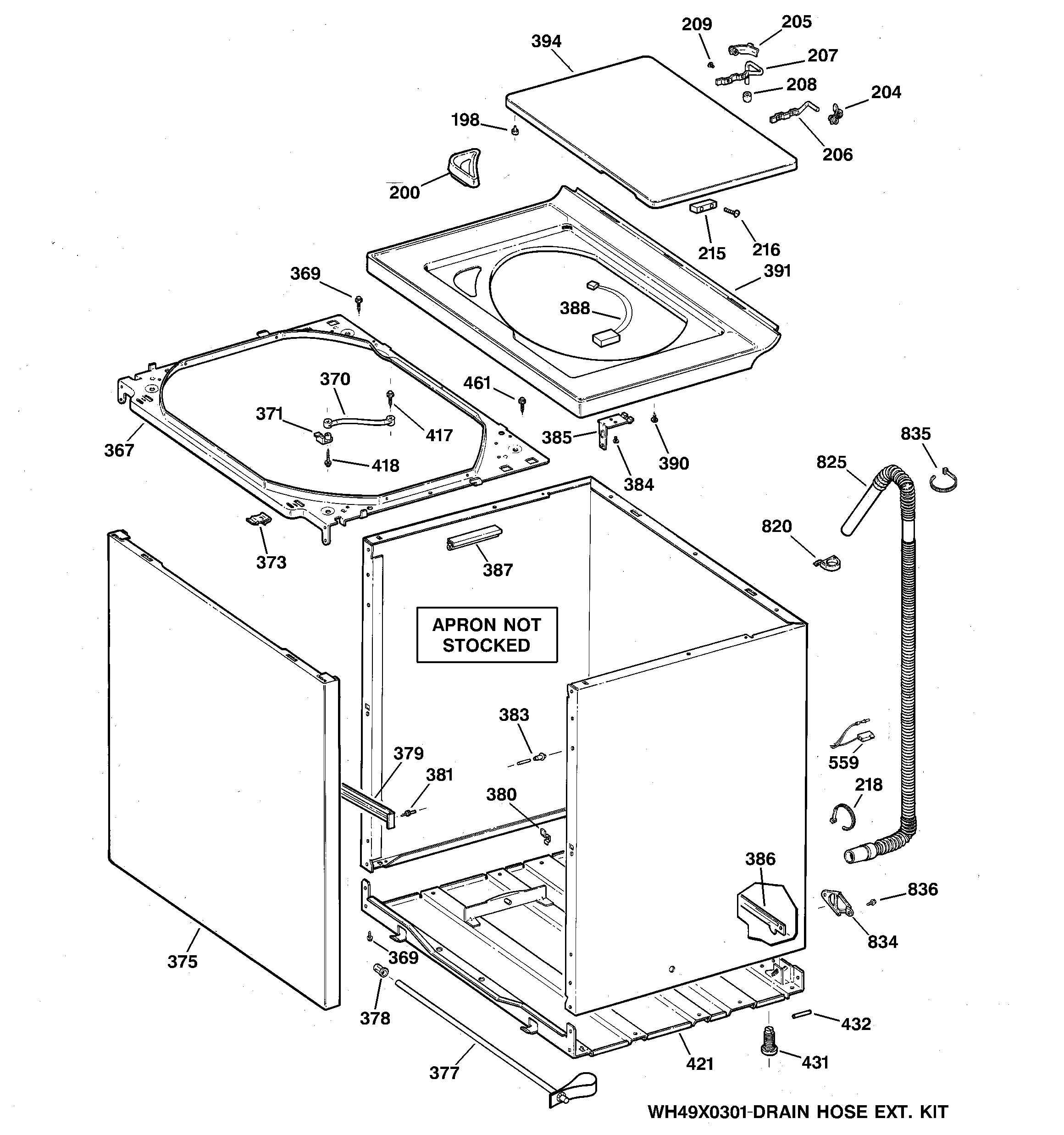 Cabinet, cover & front panel