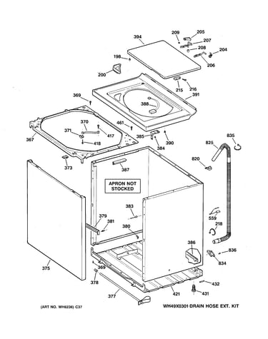 Cabinet, cover & front panel