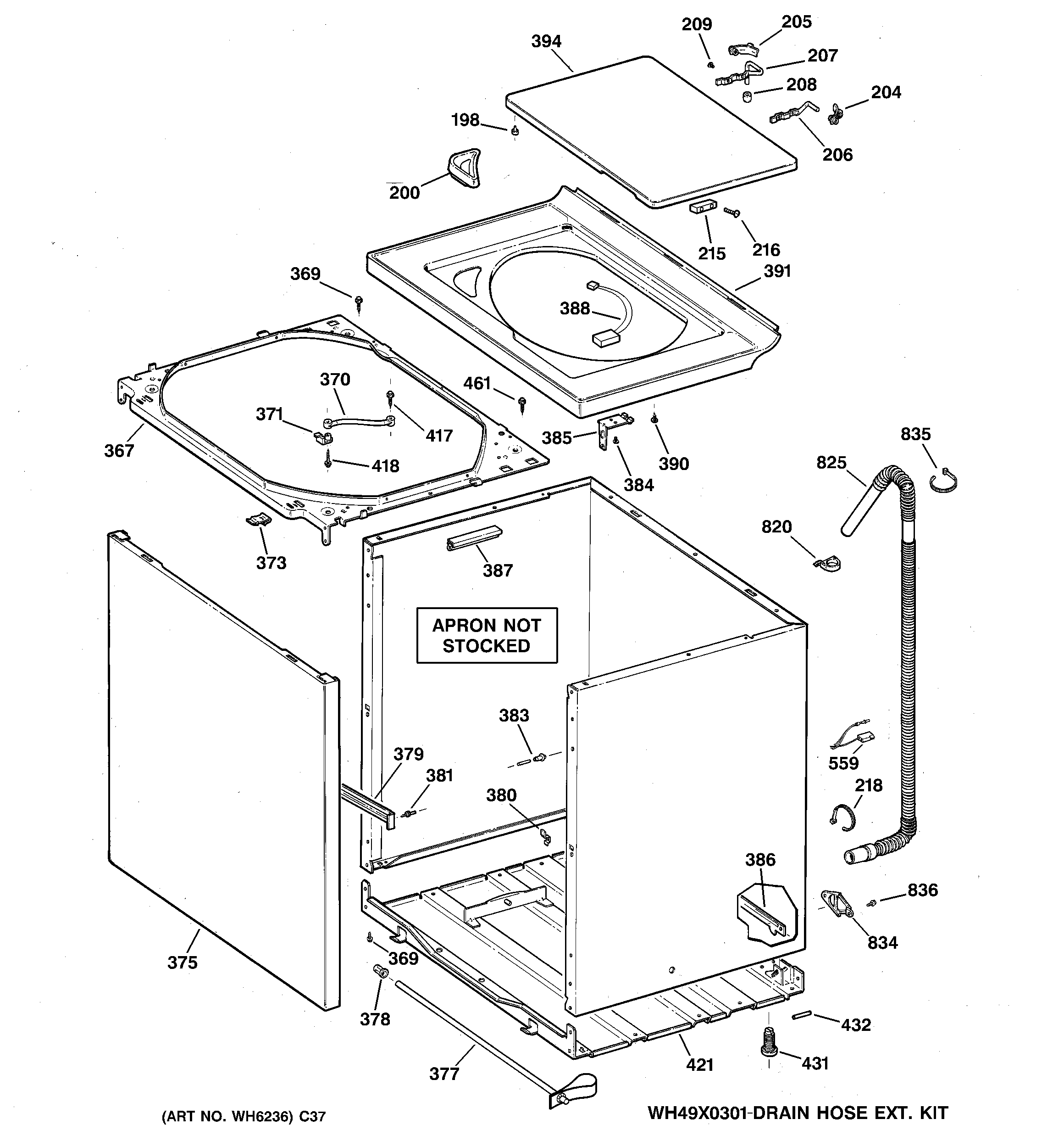 Cabinet, cover & front panel