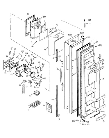 Freezer door