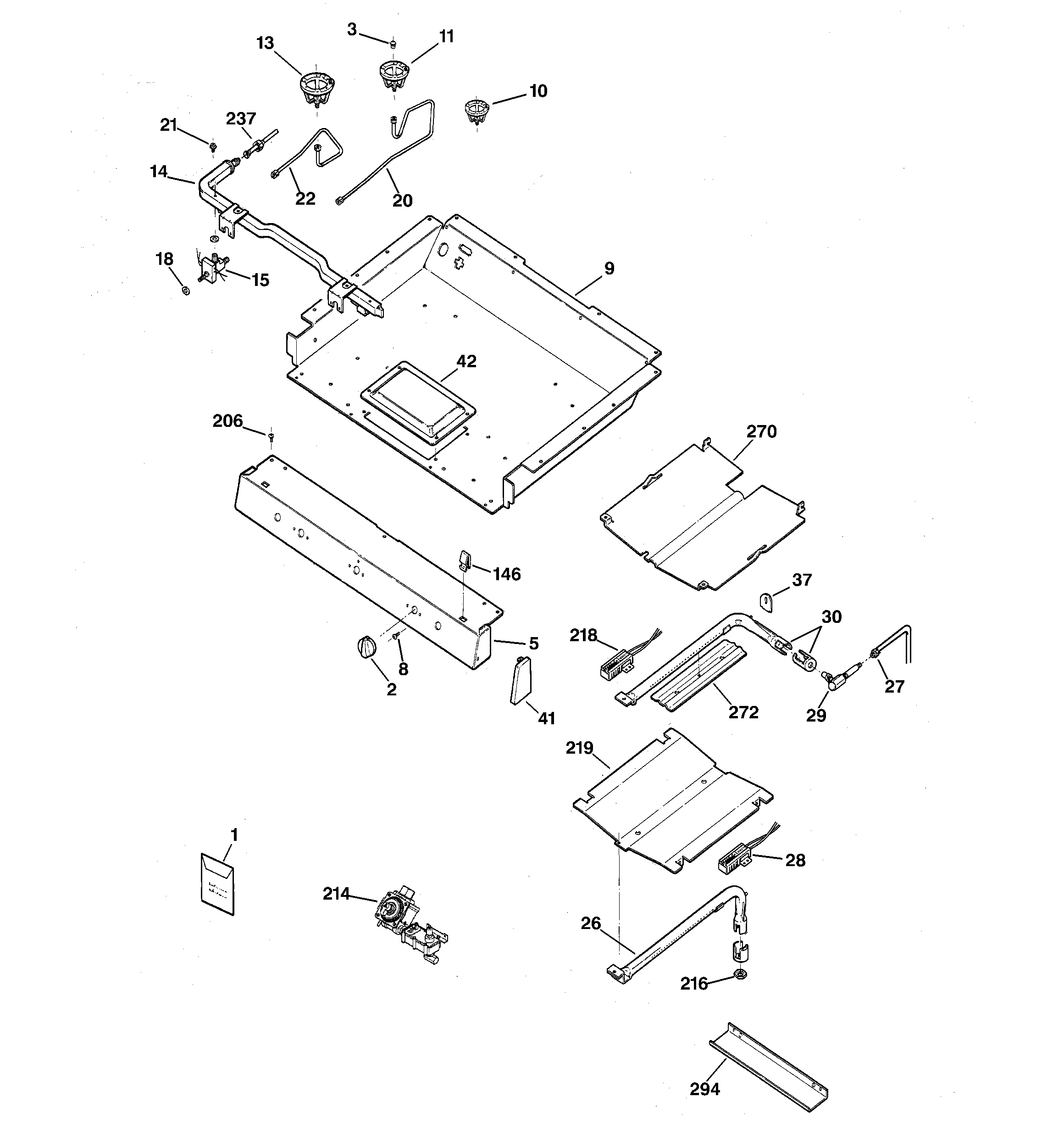 Gas & burner parts